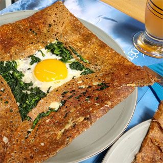 特撮 Crepes et galettes Savory Buckwheat Crepe Breakfast – Galette Complète – The